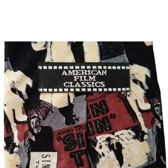 AMERICAN FILM CLASSICS Men's Tie "Singin In The Rain" 100% Silk Vintage 1992 - Picture 4 of 6